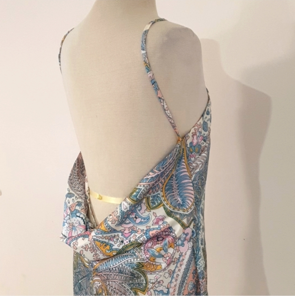 NEW Beginning Boutique Size 12 Satin Feel Paisley Festival Dress - Picture 5 of 8
